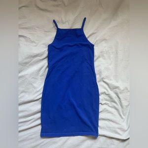 Blue mini dress